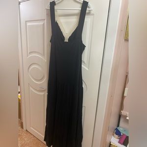 Venus Maxi Dress, 2X, Black